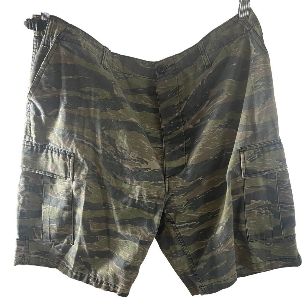 Rothco Mens Tiger Stripe Camo BDU Cargo Shorts XL Tactical Military Utility